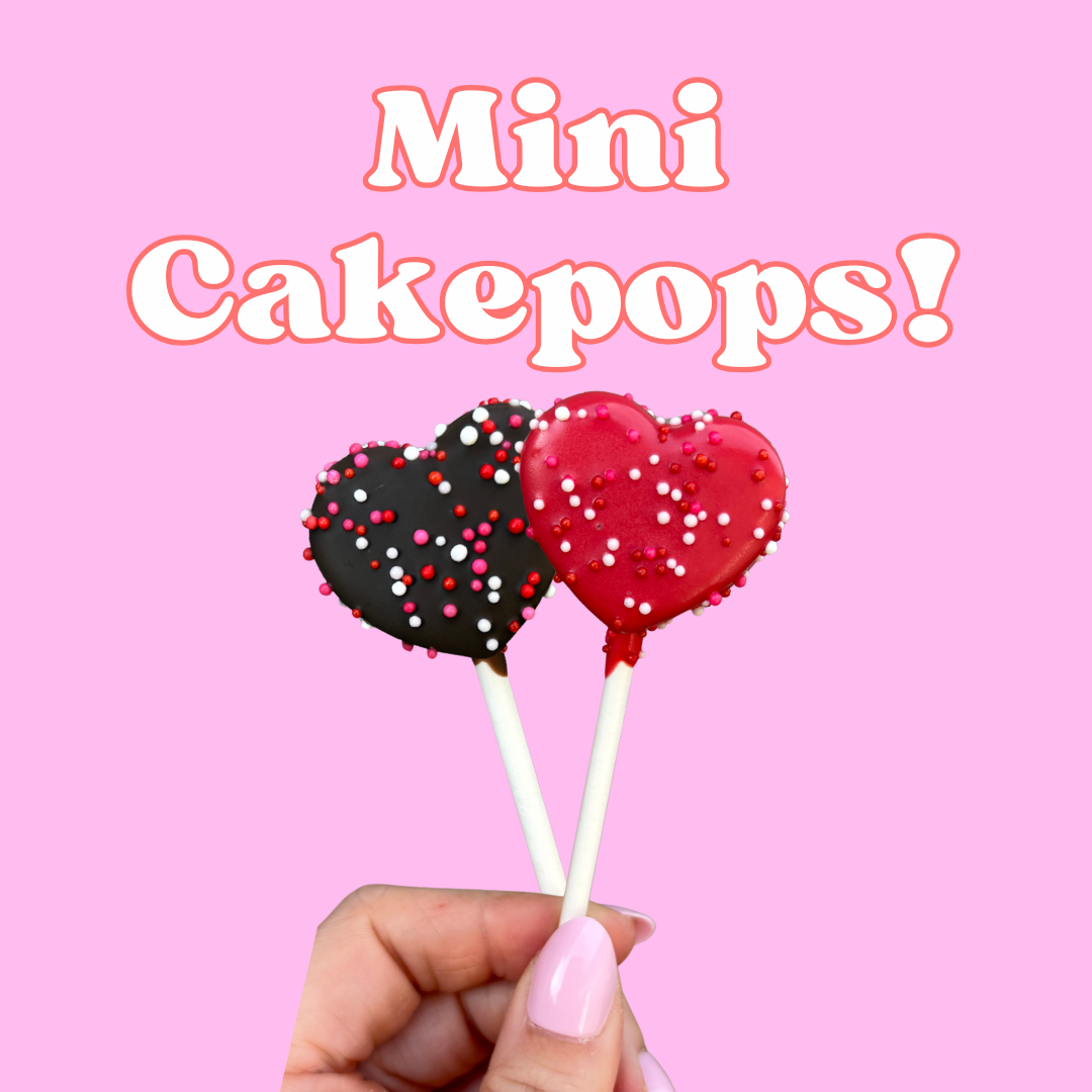 Mini Heart Cakepops!