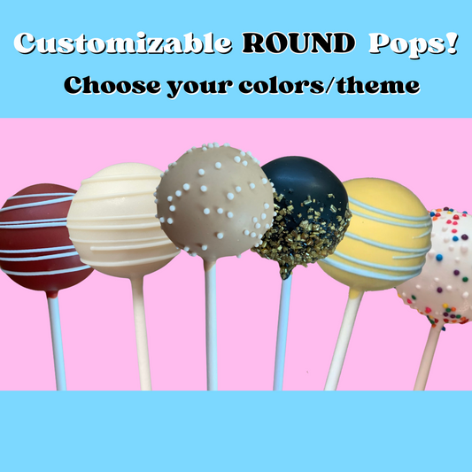 Dozen Classic ROUND Pops - Choose Your Colors